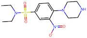 N,N-Diethyl-3-nitro-4-(1-piperazinyl)benzenesulfonamide