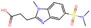 3-[5-(dimethylsulfamoyl)-1-methyl-1h-1,3-benzodiazol-2-yl]propanoic acid