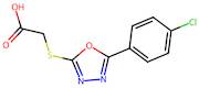 2-[[5-(4-Chlorophenyl)-1,3,4-oxadiazol-2-yl]thio]acetic acid