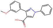 3-(3-Methoxyphenyl)-1-phenyl-1H-pyrazole-4-carboxylic acid