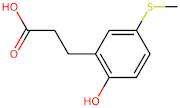 3-[2-Hydroxy-5-(methylthio)phenyl]propanoic acid