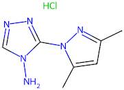 3-(3,5-Dimethyl-1h-pyrazol-1-yl)-4h-1,2,4-triazol-4-amine hydrochloride