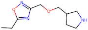 5-Ethyl-3-((pyrrolidin-3-ylmethoxy)methyl)-1,2,4-oxadiazole