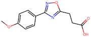 3-[3-(4-methoxyphenyl)-1,2,4-oxadiazol-5-yl]propanoic acid