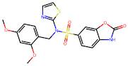 N-(2,4-dimethoxybenzyl)-2-oxo-N-(thiazol-2-yl)-2,3-dihydrobenzo[d]oxazole-6-sulfonamide