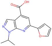 6-(Furan-2-yl)-1-(propan-2-yl)-1h-pyrazolo[3,4-b]pyridine-4-carboxylic acid