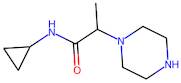 n-Cyclopropyl-2-(piperazin-1-yl)propanamide