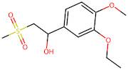 1-(3-Ethoxy-4-methoxyphenyl)-2-(methylsulfonyl)ethanol