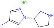 (S)-4-Iodo-1-(pyrrolidin-3-yl)-1H-pyrazole hydrochloride