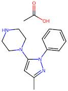 1-(3-Methyl-1-phenyl-1H-pyrazol-5-yl)piperazine acetate