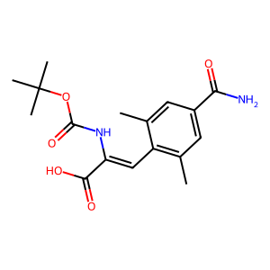 (Z)-2-((tert-butoxycarbonyl)amino)-3-(4-carbamoyl-2,6-dimethylphenyl)acrylic acid