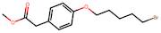 Methyl 2-(4-((5-bromopentyl)oxy)phenyl)acetate