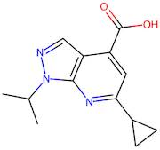 6-Cyclopropyl-1-(propan-2-yl)-1h-pyrazolo[3,4-b]pyridine-4-carboxylic acid