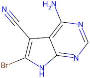 4-Amino-6-bromo-7H-pyrrolo[2,3-d]pyrimidine-5-carbonitrile