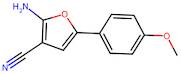 2-Amino-5-(4-methoxyphenyl)furan-3-carbonitrile