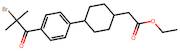 Ethyl 2-(4-(4-(2-bromo-2-methylpropanoyl)phenyl)cyclohexyl)acetate