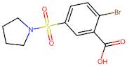 2-Bromo-5-(pyrrolidine-1-sulfonyl)benzoic acid