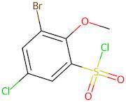 3-Bromo-5-chloro-2-methoxybenzene-1-sulfonyl chloride