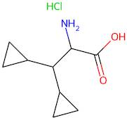 2-Amino-3,3-dicyclopropylpropanoic acid hydrochloride