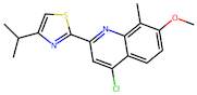 2-(4-Chloro-7-methoxy-8-methylquinolin-2-yl)-4-isopropylthiazole