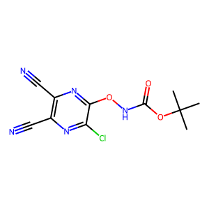 tert-Butyl ((3-chloro-5,6-dicyanopyrazin-2-yl)oxy)carbamate