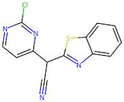 2-(Benzo[d]thiazol-2-yl)-2-(2-chloropyrimidin-4-yl)acetonitrile