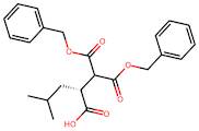 (R)-2-(1,3-bis(benzyloxy)-1,3-dioxopropan-2-yl)-4-methylpentanoic acid