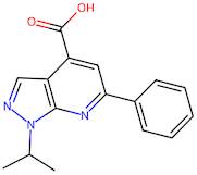 6-Phenyl-1-(propan-2-yl)-1h-pyrazolo[3,4-b]pyridine-4-carboxylic acid