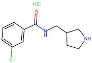 3-Chloro-N-(pyrrolidin-3-ylmethyl)benzamide hydrochloride