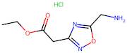 Ethyl 2-(5-(aminomethyl)-1,2,4-oxadiazol-3-yl)acetate hydrochloride