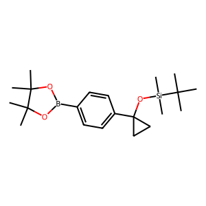 tert-Butyldimethyl(1-(4-(4,4,5,5-tetramethyl-1,3,2-dioxaborolan-2-yl)phenyl)cyclopropoxy)silane