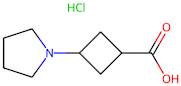 3-(Pyrrolidin-1-yl)cyclobutanecarboxylic acid hydrochloride