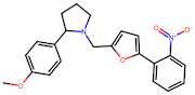 2-(4-Methoxyphenyl)-1-{[5-(2-nitrophenyl)furan-2-yl]methyl}pyrrolidine