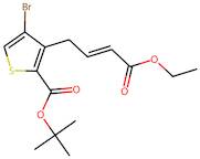 tert-Butyl (E)-4-bromo-3-(4-ethoxy-4-oxobut-2-en-1-yl)thiophene-2-carboxylate