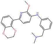 6-(2,3-Dihydro-1,4-benzodioxin-5-yl)-N-[3-[(dimethylamino)methyl]phenyl]-2-methoxy-pyridin-3-amine