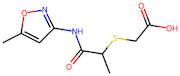 2-({1-[(5-methyl-1,2-oxazol-3-yl)carbamoyl]ethyl}sulfanyl)acetic acid