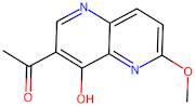 1-(4-hydroxy-6-methoxy-1,5-naphthyridin-3-yl)ethanone