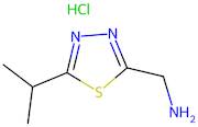 [5-(propan-2-yl)-1,3,4-thiadiazol-2-yl]methanamine hydrochloride