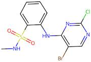 2-(5-Bromo-2-chloro-pyrimidin-4-ylamino)-N-methyl-benzenesulfonamide