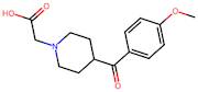 [4-(4-Methoxybenzoyl)piperidin-1-yl]acetic acid