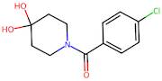 (4-Chlorophenyl)(4,4-dihydroxypiperidin-1-yl)methanone