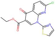 Ethyl 7-chloro-4-oxo-1-(thiazol-2-yl)-1,4-dihydro-1,8-naphthyridine-3-carboxylate