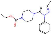 Ethyl 4-(3-methyl-1-phenyl-1H-pyrazol-5-yl)piperazine-1-carboxylate