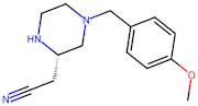 (S)-2-(4-(4-Methoxybenzyl)piperazin-2-yl)acetonitrile