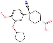 trans-4-Cyano-4-[3-(cyclopentyloxy)-4-methoxyphenyl]cyclohexanecarboxylic acid