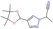 2-(4-(4,4,5,5-Tetramethyl-1,3,2-dioxaborolan-2-yl)-1H-pyrazol-1-yl)propanenitrile