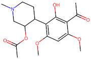 4-(3-Acetyl-2-hydroxy-4,6-dimethoxyphenyl)-1-methylpiperidin-3-yl acetate