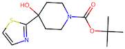 4-Hydroxy-4-(thiazol-2-yl)piperidine-1-carboxylic acid tert-butyl ester