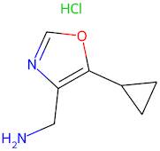 (5-Cyclopropyloxazol-4-yl)methanamine hydrochloride