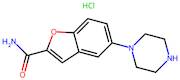 5-(Piperazin-1-yl)benzofuran-2-carboxamide hydrochloride